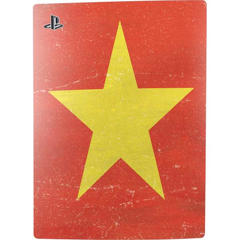 Vietnam Flag Distressed PS5 Console Skin